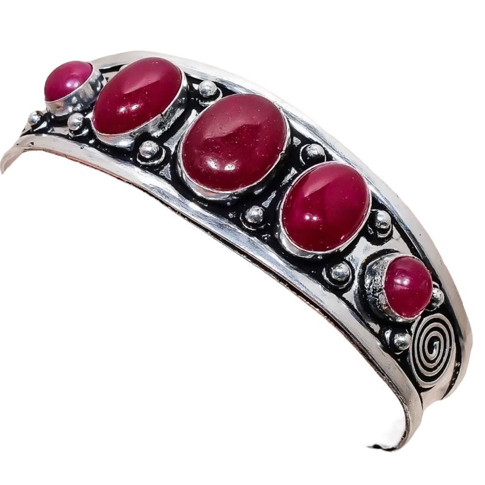 Gemstone Cuff Bangle View 3